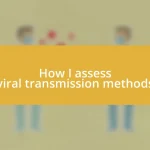 How I assess viral transmission methods